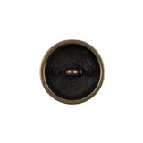 Italian Gold Perforated Metal Button - 32L/20mm