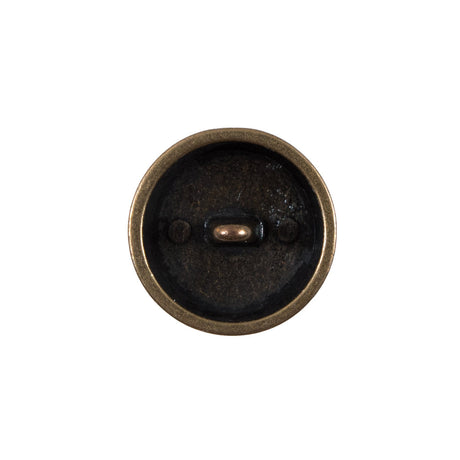 Italian Gold Perforated Metal Button - 32L/20mm