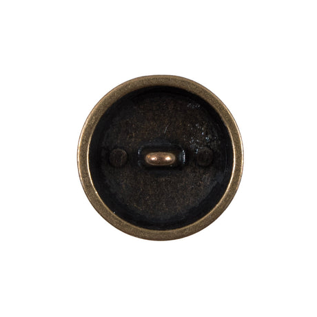 Italian Gold Perforated Metal Button - 36L/23mm