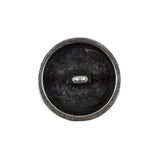 Italian Silver Zamac Perforated Metal Button - 36L/23mm