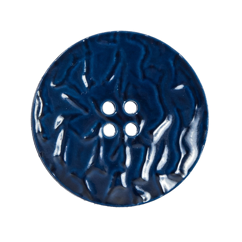 Italian Navy Textured Button - 44L/28mm