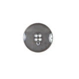 Italian Gray Textured Button - 24L/15mm