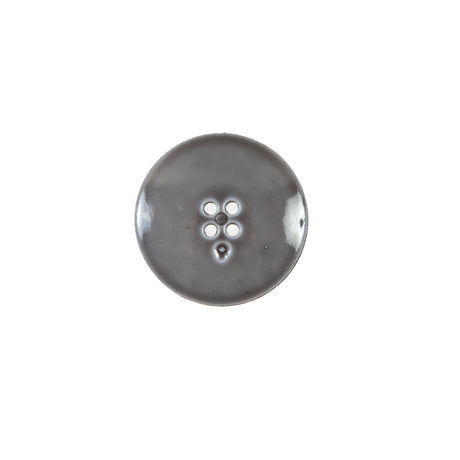 Italian Gray Textured Button - 24L/15mm