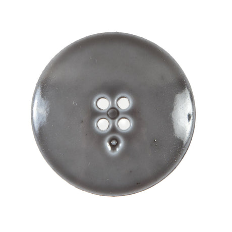 Italian Gray Textured Button - 44L/28mm