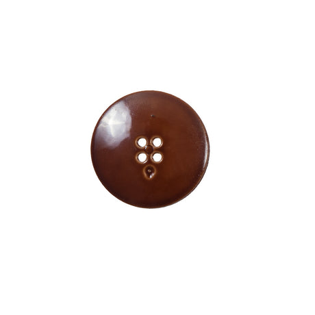 Italian Toffee Brown Textured Button - 24L/15mm