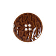 Italian Toffee Brown Textured Button - 36L/23mm