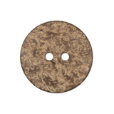 Italian Black Etched Coconut Button - 40L/25.5mm