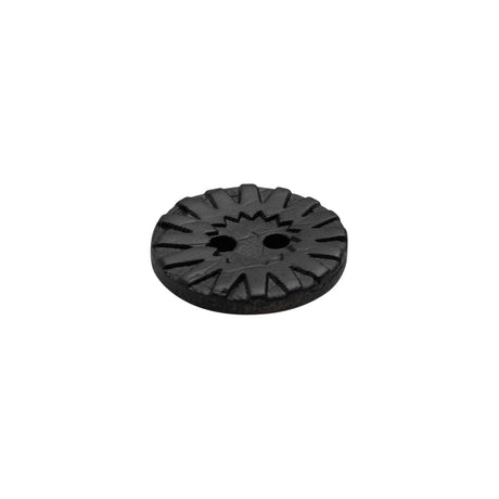 Italian Brown Carved Coconut Button - 24L/15mm