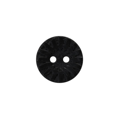 Italian Brown Carved Coconut Button - 24L/15mm
