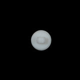 Italian White Spiral Etched Plastic Button - 16L/10mm