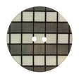 Italian Black and White Checkered Mother Of Pearl Button - 54L/34mm