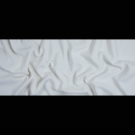 Italian Ivory Virgin Wool Double Crepe