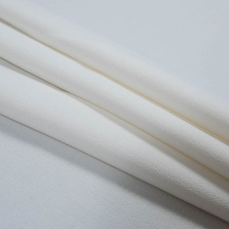 Italian Ivory Virgin Wool Double Crepe