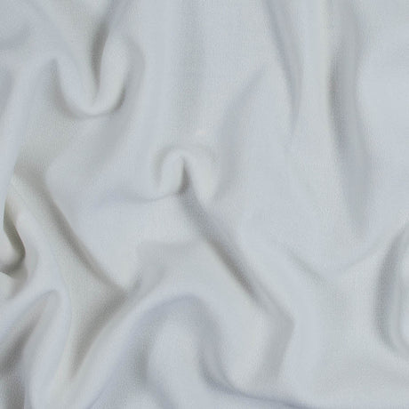 Italian Ivory Virgin Wool Double Crepe