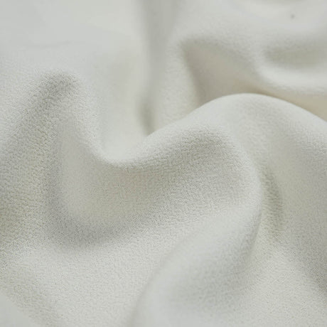 Italian Antique White Virgin Wool Double Crepe