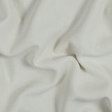Italian Antique White Virgin Wool Double Crepe
