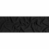 Italian Black Virgin Wool Double Crepe