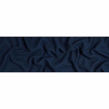 Italian Navy Virgin Wool Double Crepe