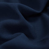 Italian Navy Virgin Wool Double Crepe