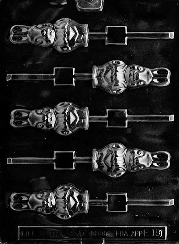 Bunny With Jacket Lolly Chocolate Mold - LPE191