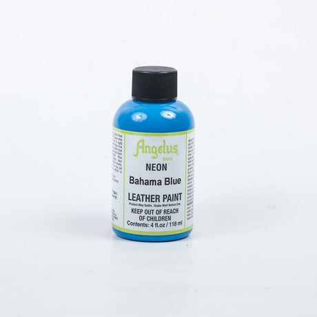 Angelus Leather Paint - Neon Bahama Blue - Metallic Gold