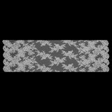 Fancy Corded Lace with Scalloped Eyelash Edges - Off-White Floral