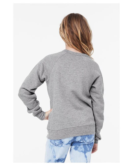 BELLA+CANVAS Youth Sponge Fleece Crewneck Sweatshirt