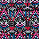 Victoria Blue/Magenta Multicolor Geometric Printed Stretch Cotton Twill
