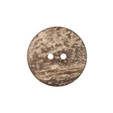 Italian Gold Carved Coconut Button - 36L/23mm
