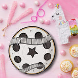 8 Count 7" Movie Night Film Reel Round Disposable Dessert Plates Fun Cinema Party Tableware