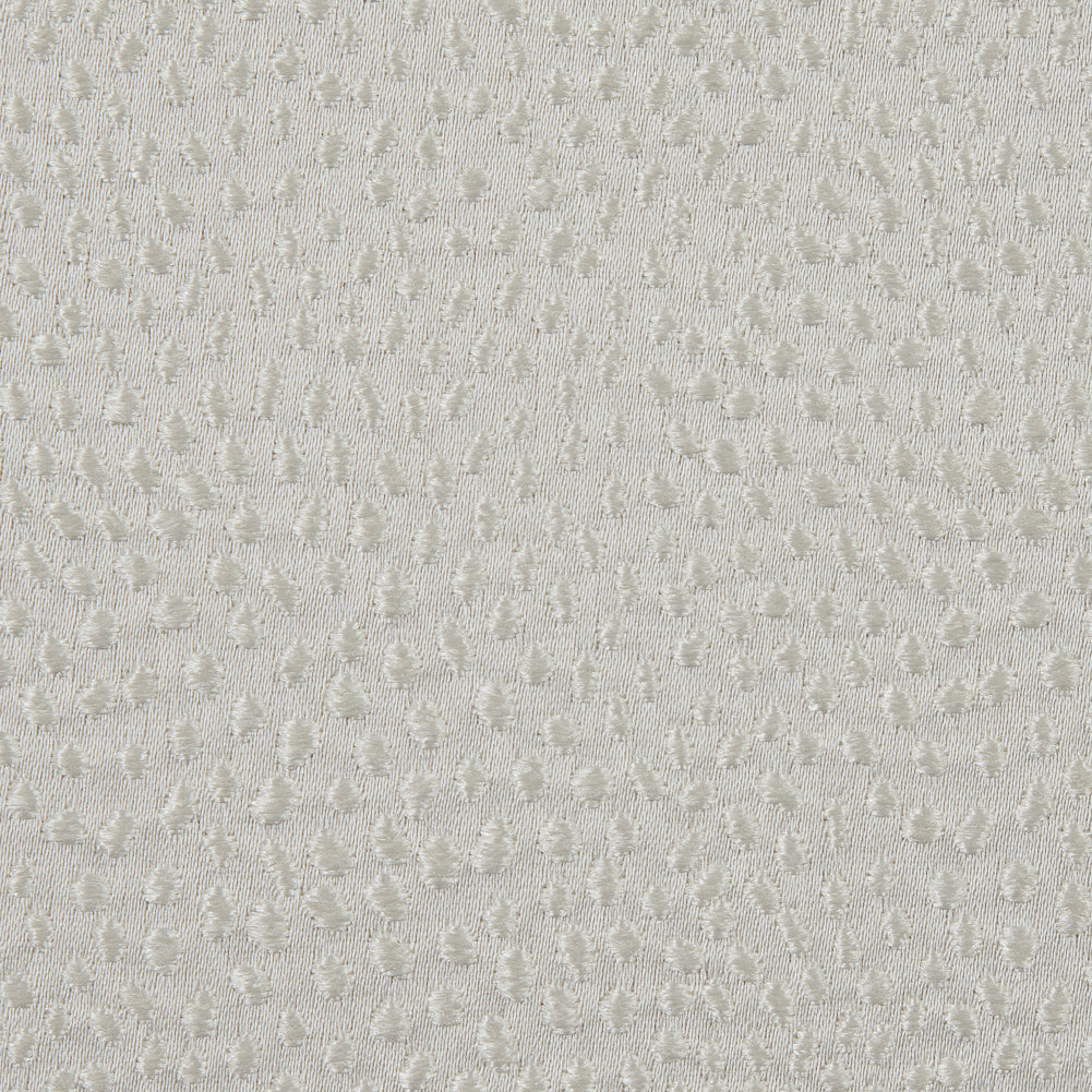 Ivory Textured Dots Polyester Woven