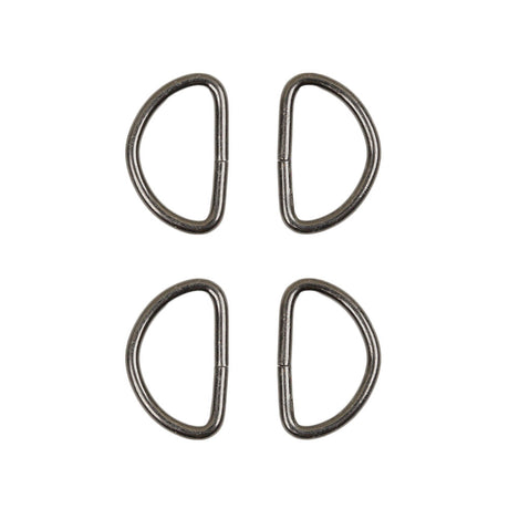 Dritz 4pc Black D-Rings - 0.75"
