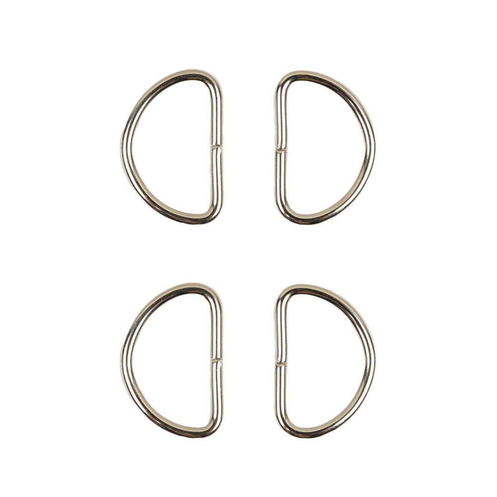 Dritz 4pc Nickel D-Rings - 0.75"