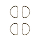 Dritz 4pc Nickel D-Rings - 0.75"