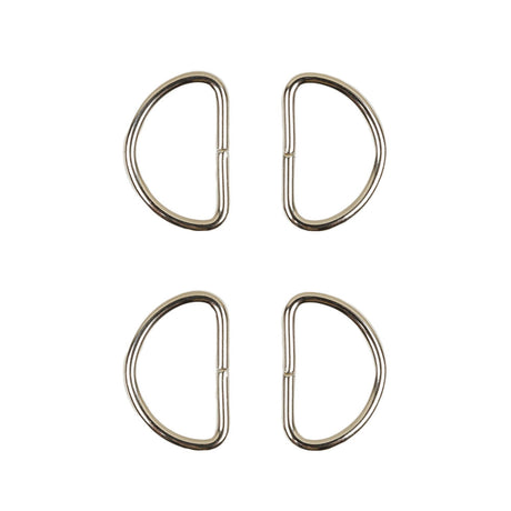 Dritz 4pc Nickel D-Rings - 0.75"