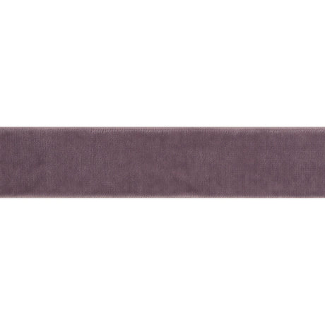 Stretch Velvet Ribbon Trim Made in Italy - 0.875" - Dusty Lilac - Gislaine Collection