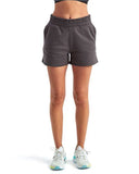 Women's High Waist Cotton Blend Jogger Shorts with Elastic Waist