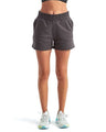 Women's High Waist Cotton Blend Jogger Shorts with Elastic Waist
