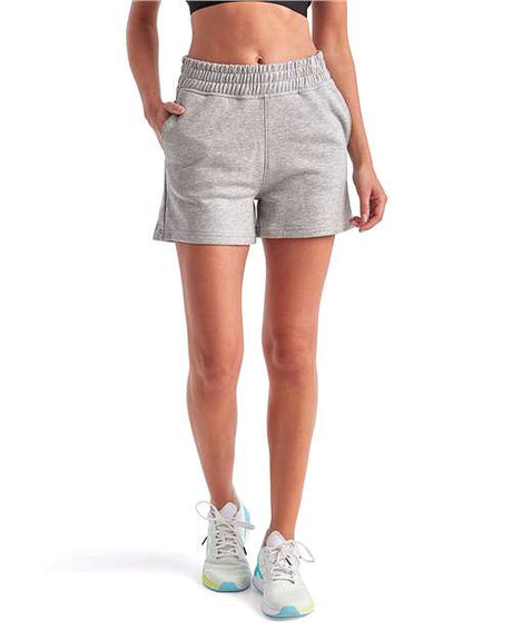 Women's High Waist Cotton Blend Jogger Shorts with Elastic Waist