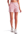 Women's High Waist Cotton Blend Jogger Shorts with Elastic Waist