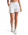 Women's High Waist Cotton Blend Jogger Shorts with Elastic Waist