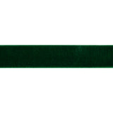 Stretch Velvet Ribbon Trim Made in Italy - 0.875" - Emerald Green - Gislaine Collection