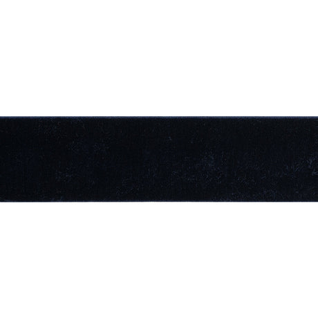 Stretch Velvet Ribbon Trim Made in Italy - 1.5" - Navy - Gislaine Collection