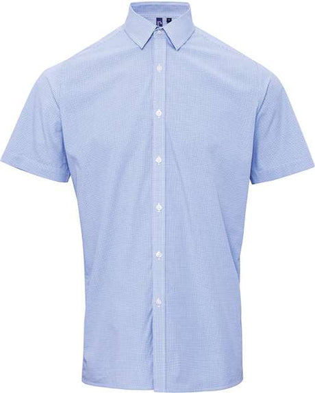 Men's Microcheck Gingham Cotton Shirt
