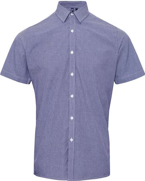 Men's Microcheck Gingham Cotton Shirt
