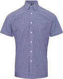 Men's Microcheck Gingham Cotton Shirt