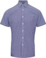 Men's Microcheck Gingham Cotton Shirt
