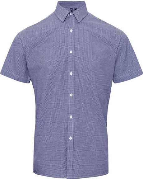 Men's Microcheck Gingham Cotton Shirt