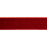 Stretch Velvet Ribbon Trim Made in Italy - 0.875" - Deep Red - Gislaine Collection