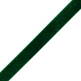 Stretch Velvet Ribbon Trim Made in Italy - 0.625" - Emerald Green - Gislaine Collection